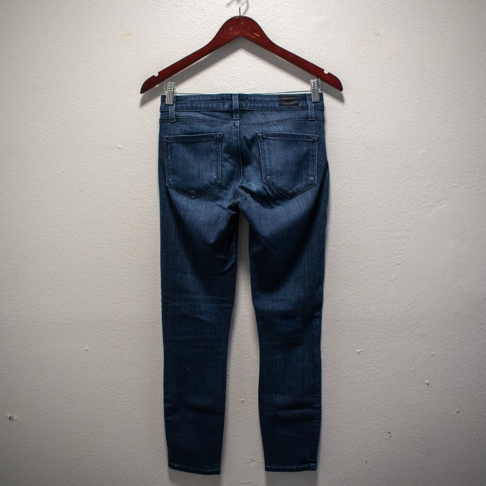 PAIGE Transcend Verdugo Crop Jeans Midlake Wash - Picture 3 of 4